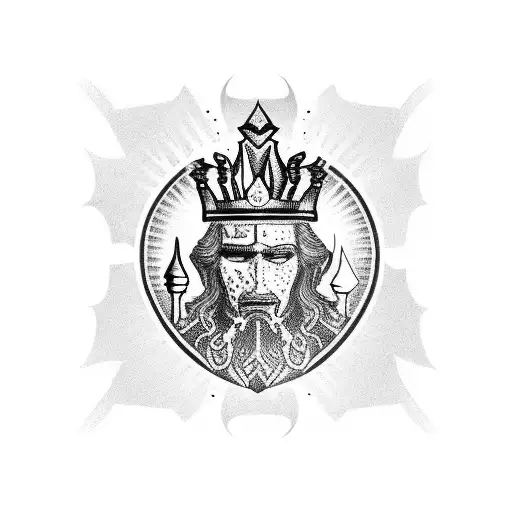 King Chess Piece Smoking Weed