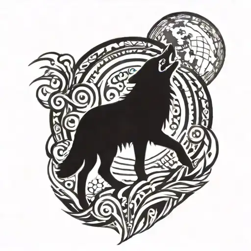 Wolf Howling At The Moon