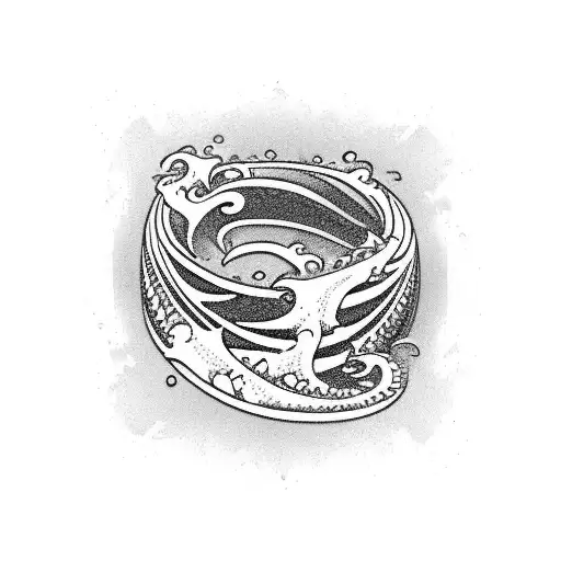 Ocean Wave Jungle Preditor Ankle Band