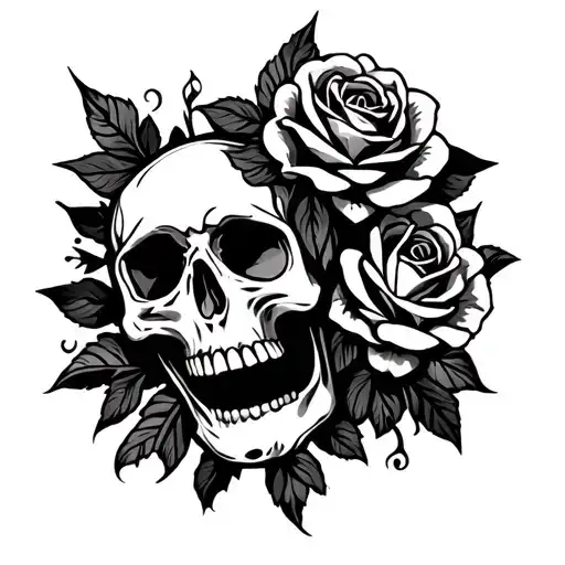 Skull And Roses