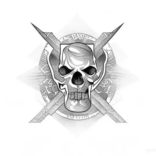 Beast Font With Gothic Cross