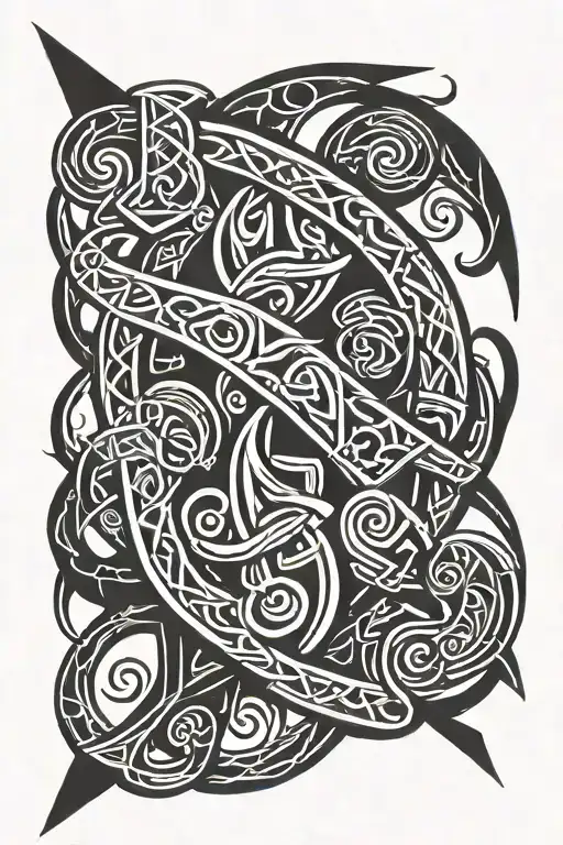 Viking Berserker Rune Symbolizing Strength