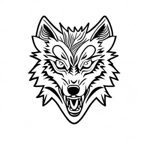 Escanor Tattoo But With A Wolf