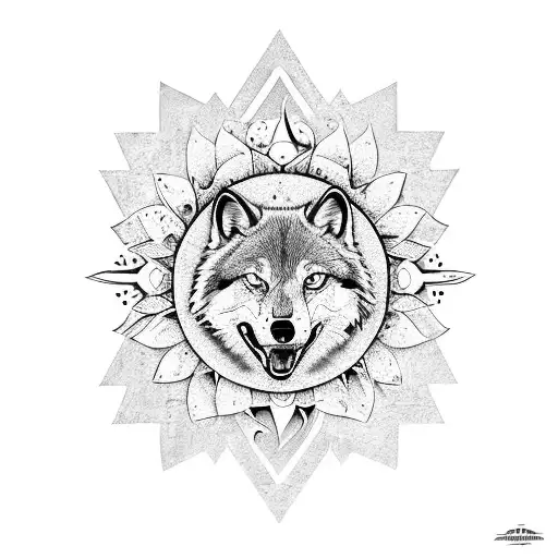 Sunflower And Wolf