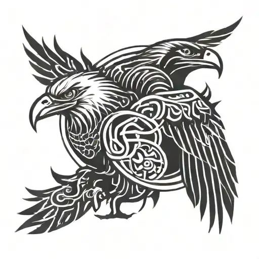 Eagle And Crow