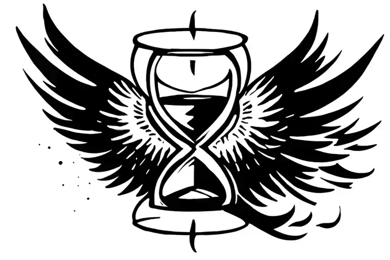 An Hourglass Warpped In A Wing