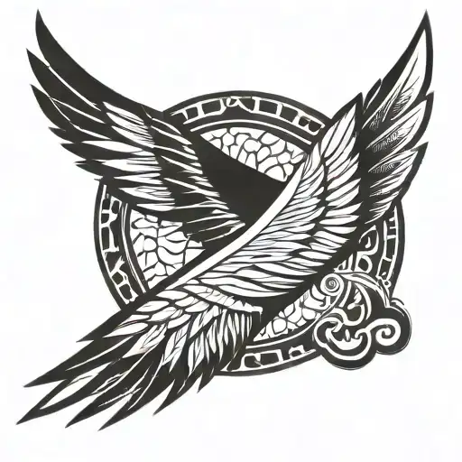 Wing Tattoo Fore Arm