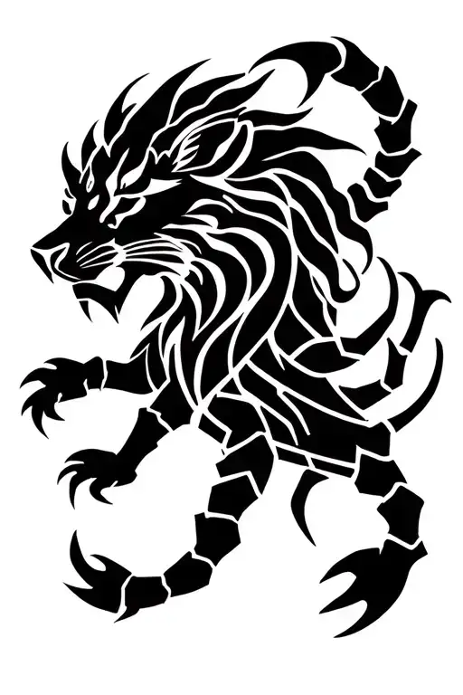 Lion And Scorpion