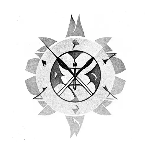 Arrow For 3 Siblings With Birth Dates Of Mother And Father