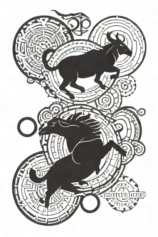 Ilinked Zodiac Symbols Corresponding To 6 Family Member's Astrological Signs With Names