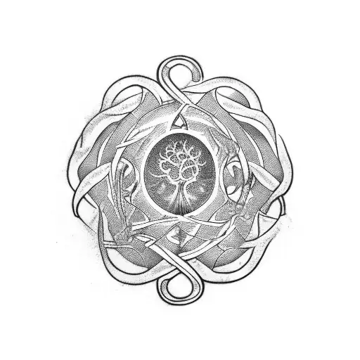 Yggdrasil With E Pluribus Unum Written