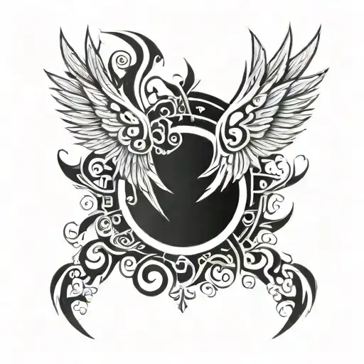 Angel Wing And Demon Wing Spread