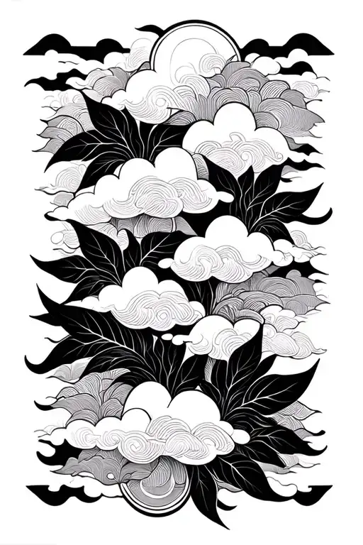 Cloud Japanese Leafs
