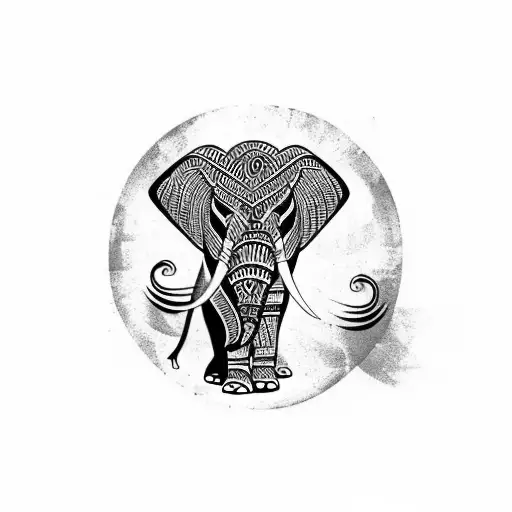 Elephant Simple Pattern