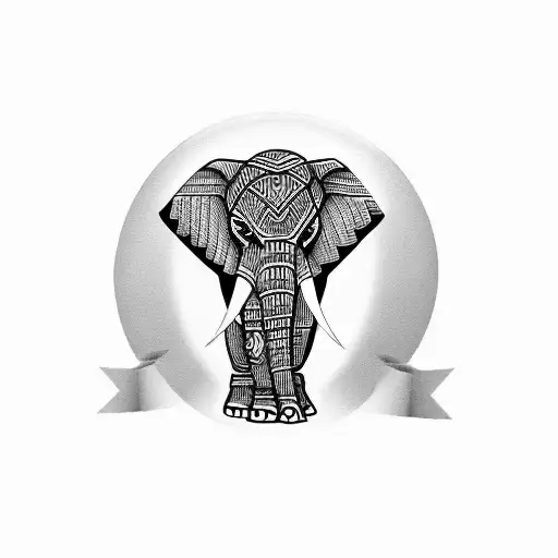 Just Elephant Simple Pattern Distinctive Trunk