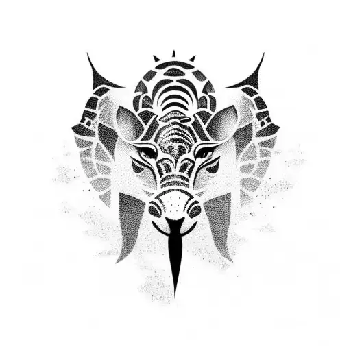 African Animals Walking Silhouette