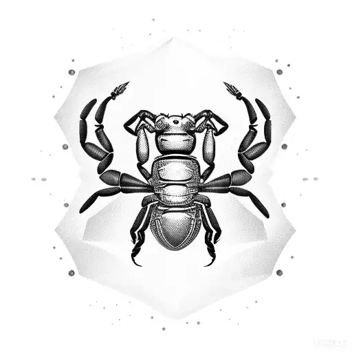 Horloge Avec Un Scorpion Qui Indique 1H30