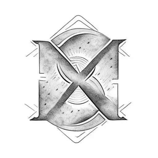 Fusion Between The Letter I And The Letter J With A Moon A The Sun