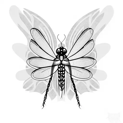 Dragonfly With Monarch Butterfly Wings