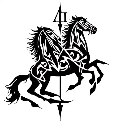 Roman Numeral 4 Horsemen Of The Apocalypse