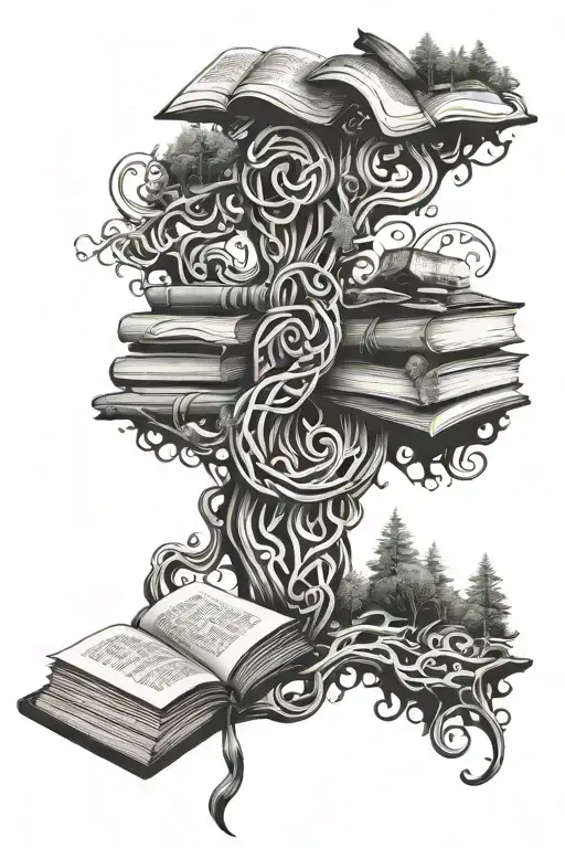 Books Knots Forest Path