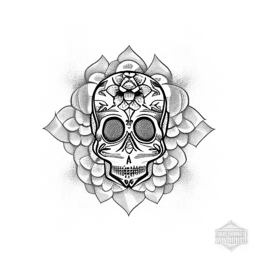 Guitar Ibanez Mexican Skull Flowers