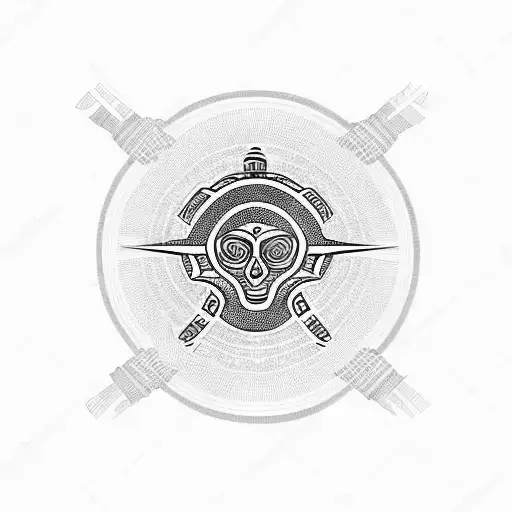 Mayan Symbols Pattern