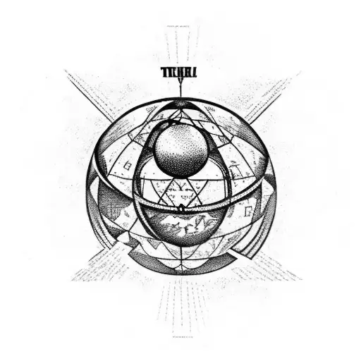 Atlas Holding The World And Inside The World Is Broken Chains