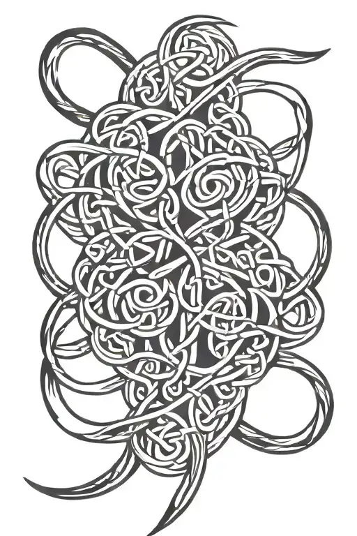 Celtic Knot Ribbon Intertwined