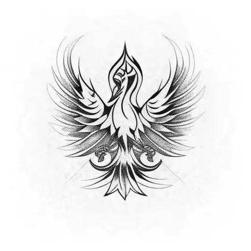 Tribal Phoenix Bird For My Forearm