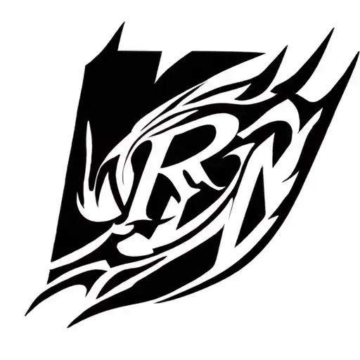 Car Door With The Initals R M