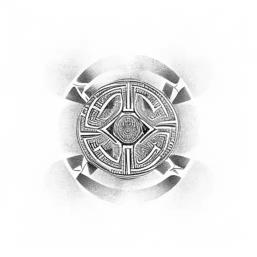 Greek Line Symmetrical Symbol