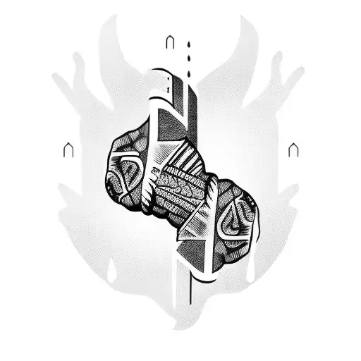 Wrist Linework Abstract