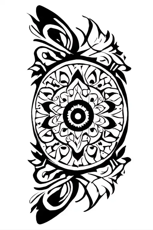 Pokemon Tribal Mandala Design Incorporating