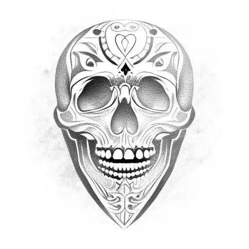 Black Skull Open Jaw