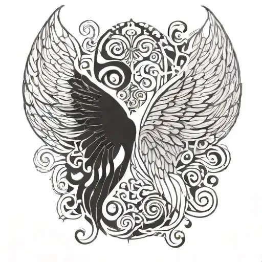 Good Vs Evil Wings Spread