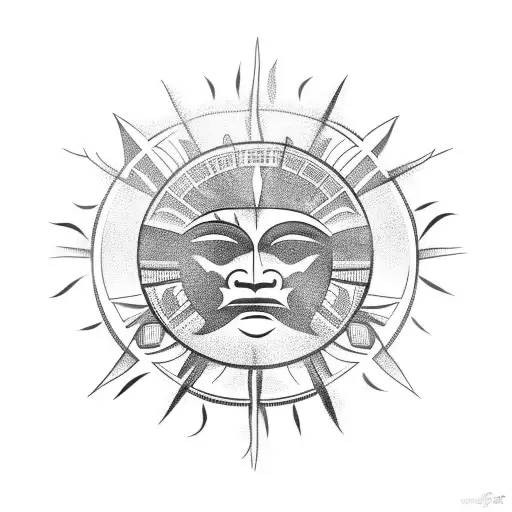 Filipino Sun And Cedar Tree