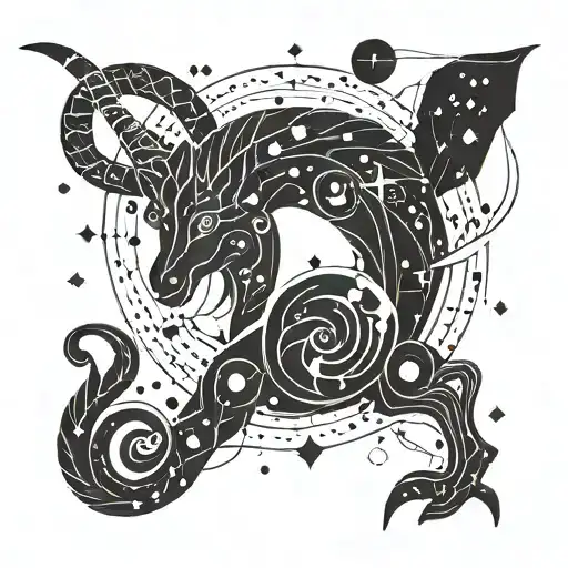 Minimalist Capricorn Constellation