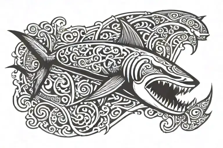 Gladiator Chest Plate With Shark Branded On It