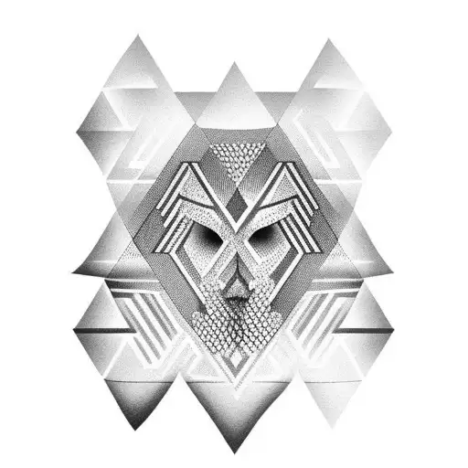 Honeycomb Infused With Stripes Diamond Shaded