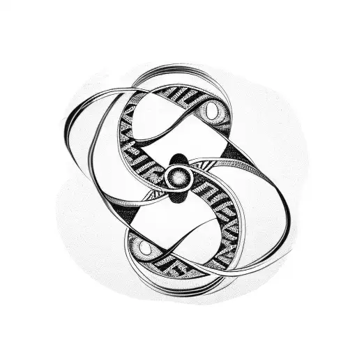 Infinity Symbol With Yin Yang