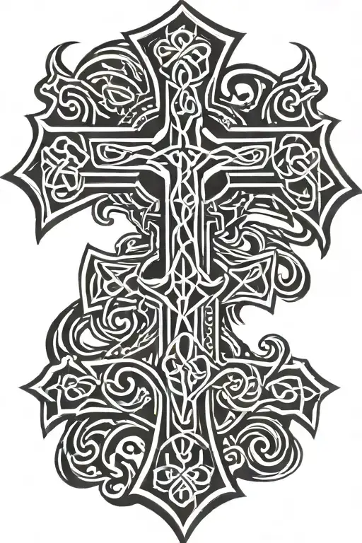 Black Celtic Cross