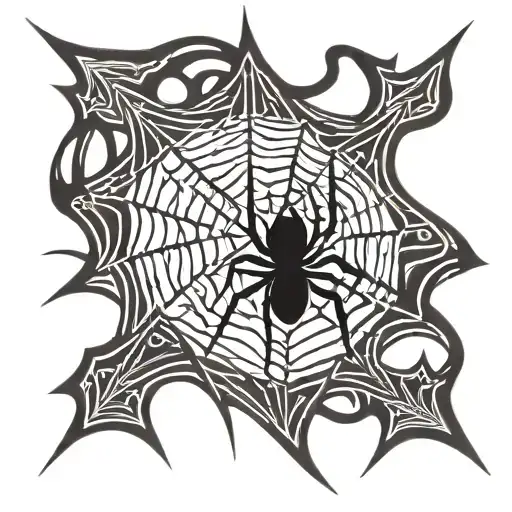 Spider Weaving A Web