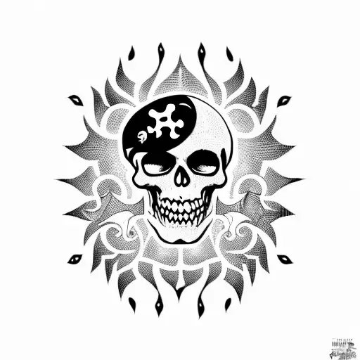 Pirate Flag With Black Dahlia