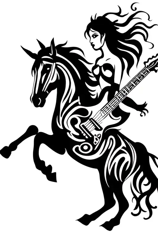 Gypsy Dancer Guitar Horses