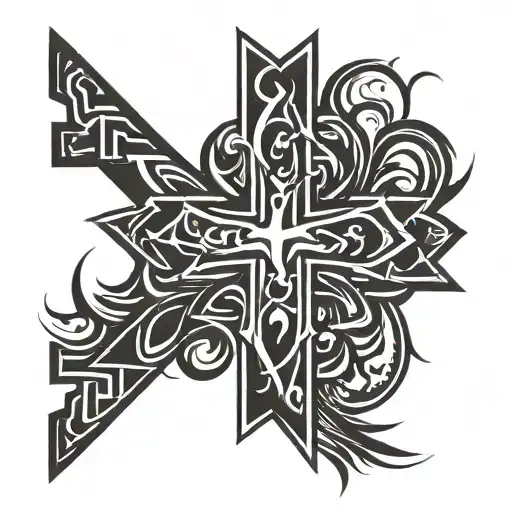 M And Christian Cross