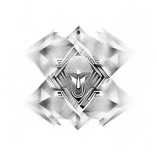 Symetrical Male Chest Exoesqueleton