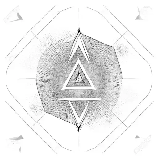 Triangle With Tree Inside