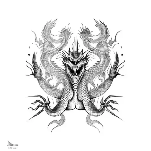 Dragon With Claws Out