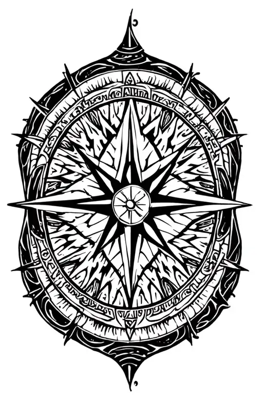 Vegvisir Viking Compass